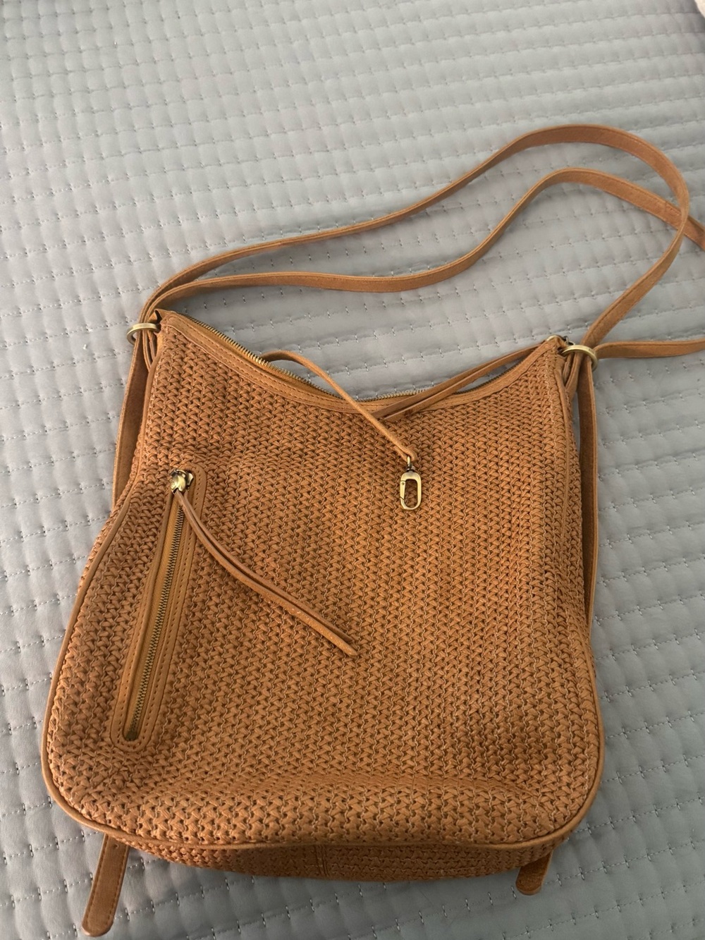 Hobo Merrin woven raffia convertible bag purse
